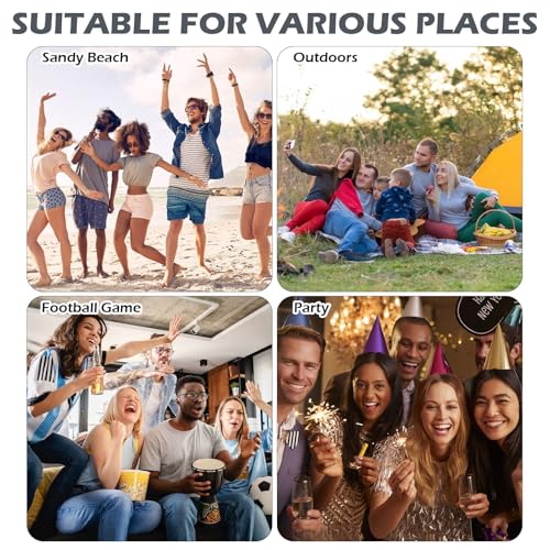 2 Stück Becherträger, Getränketräger mit Griff, Zusammenklappbarer Getränketräger, Stabiler Kunststoff Rotierender Faltbarer Kaffeeträger für Festivals