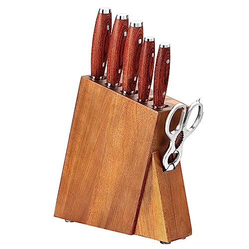 Set Cuchillos Cocina 7 Piezas Acero Inox