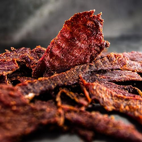 Image of Centennial Cuts Beef Jerky - Craft Bourbon - High Protein, Sweet & Savory Bourbon Flavor - 7 oz Snack