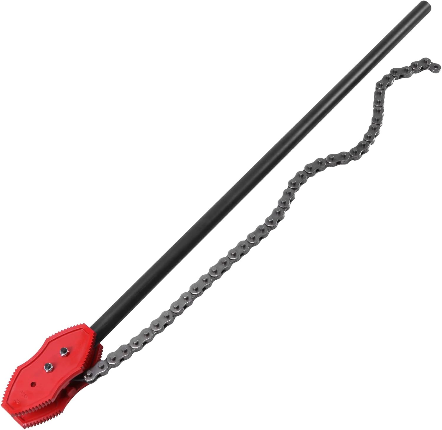 64inch Chain Wrench with 56.7in Chains Length Pipe Wrenchs Heavy Duty Chain Tongs Wrench for 2-12in Pipe Diameters Installation Repair
