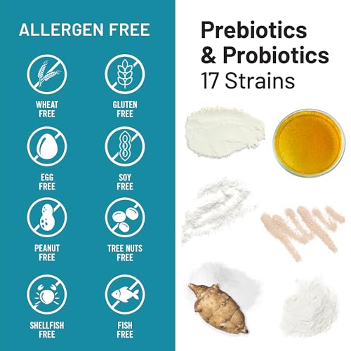 Image of NatureWise Probiotics 60 Billion CFU - 17 Strains + Organic Prebiotics - Immune, Digestive & Gut Health Support for Women & Men - Vegetarian, Gluten-Free, Non-GMO - 30 Capsules[1-Month Supply]