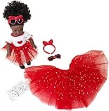 Playtime by Eimmie 18 Inch Doll Clothes and Accessories, Valentine's Day Outfit with Red Tutu Dress & Matching Headband, Clothing Sets & Stuff - Fits American, Generation & Similar 18" Dolls for Girls