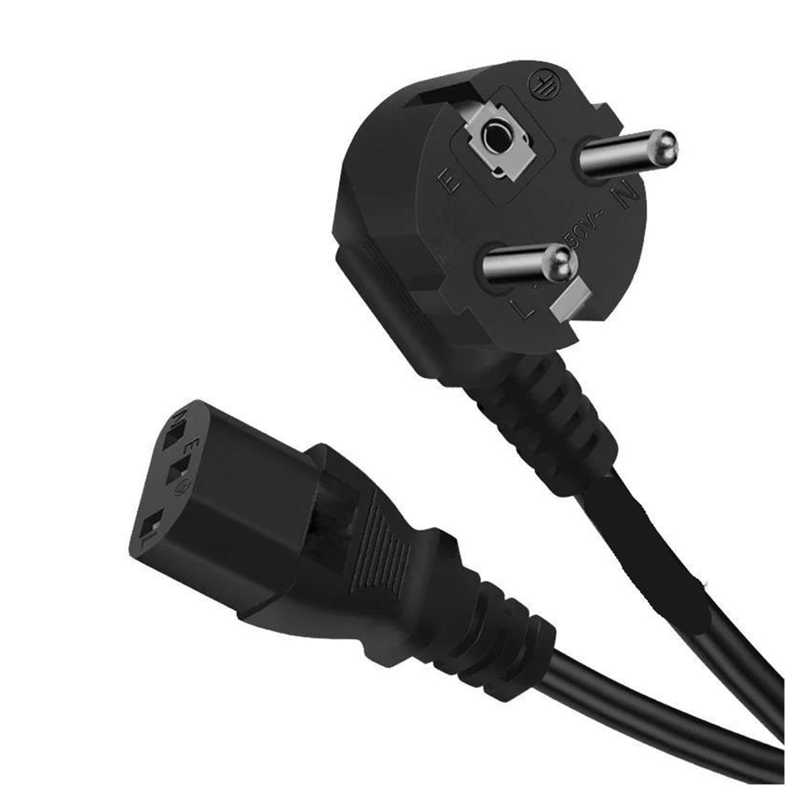 Cable de alimentación UE IEC C13, Cable de alimentación de 2m, 3m, 5m, Cable de extensión for PC, Monitor de Ordenador, Luces de Estudio de DJ, proyector de Impresora(3m)