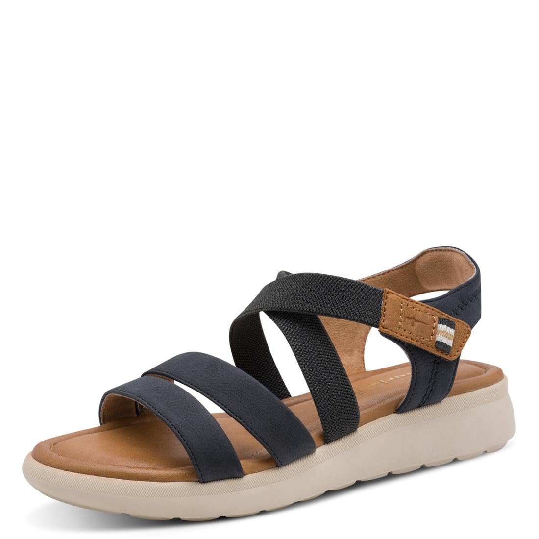 Tamaris Women’s sandal with wedge heel blue 6.5 UK