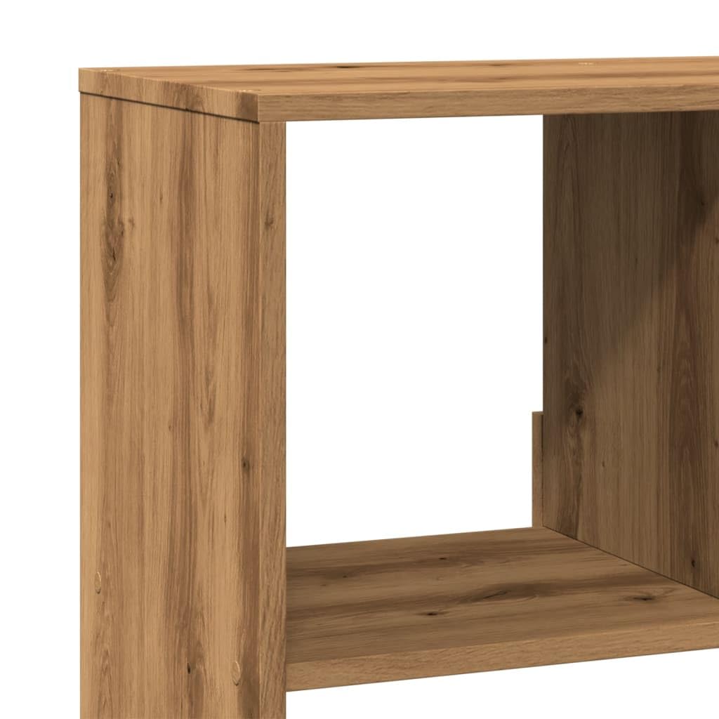 Regał na książki dąb Artisan, 100 x 33 x 156,5 cm, materiał drewnopochodny z 10 półkami, ścianka działowa, miejsce do przechowywania, organizer, idealny do salonu, biura, pokoju dziecięcego