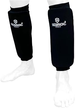 Sedroc Shin Guards Protective Leg Sleeves for Kids Youth and Adults Karate MMA Sparring - Pair