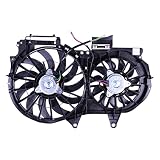 TYG Radiator Cooling Fan Assembly Fit for 2003-2009 Audi A4 Cabrio, 2005-2008 A4 Sedan/Wagon GEN 3, 2002-2005 GEN2 | 2-Pin | 8E0959455K AU3115107 620-806