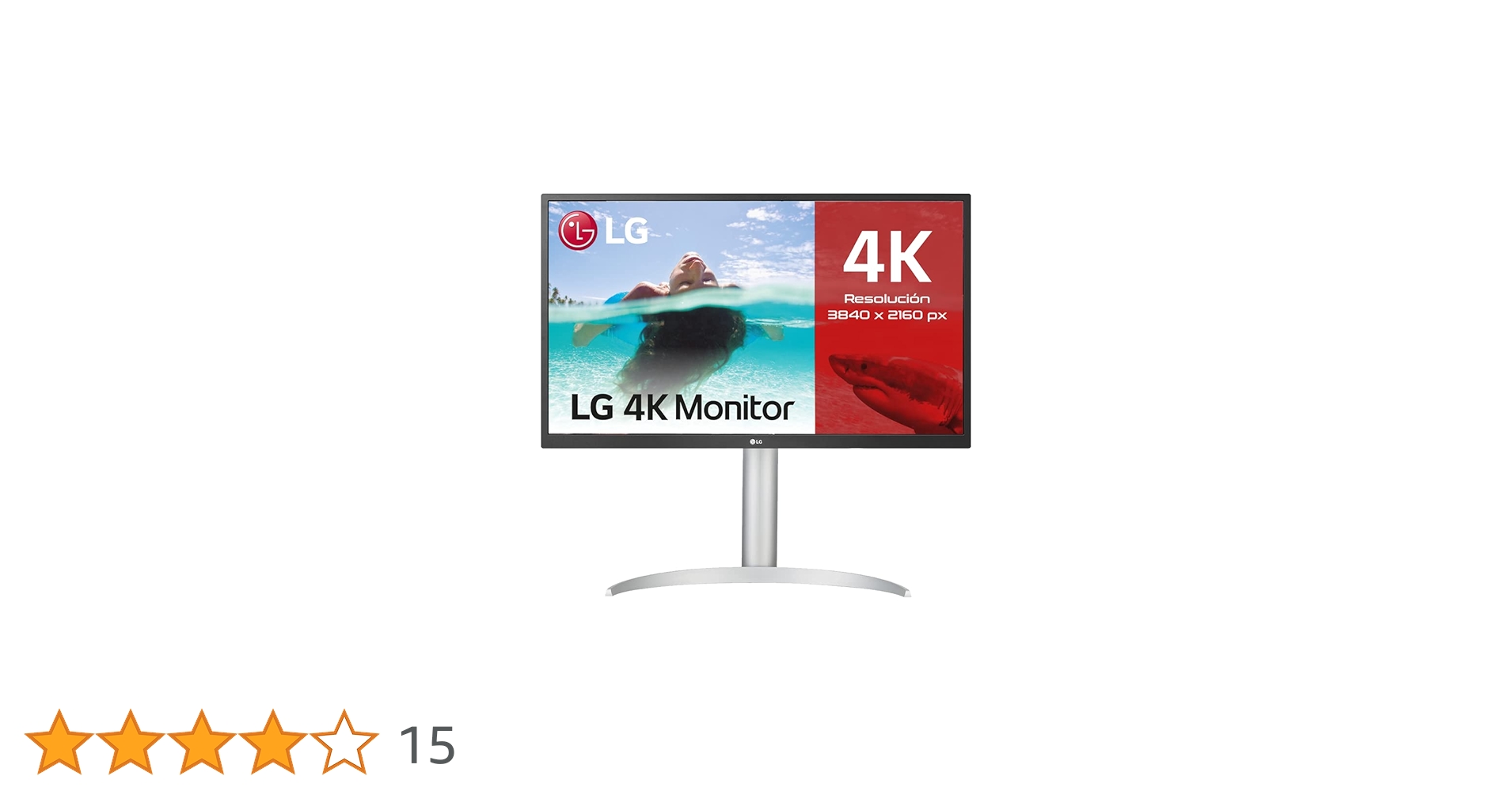 LG 27UP550N-W 27'' 4K UHD (3840 x 2160) IPS LED HDR Monitor