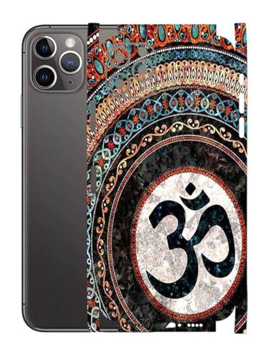 Image of AtOdds - Full Body Back Screen Guard Protector Film - Lamination Wrap Skin Sticker for iPhone 11 Pro Max | Scratchproof Matte Finish (Design - OM)