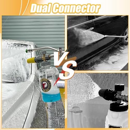Canon à mousse réglable Tool Daily à double connecteur pour mousse dense