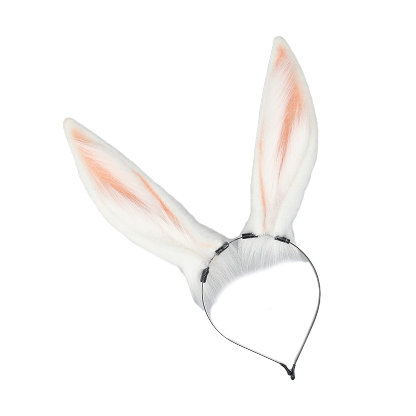 Fentency Girls Anime Hairhoop Plush Rabbit-Ear Headband/Tail Cosplay Lovely Headdress Women Comic-Show Headwear
