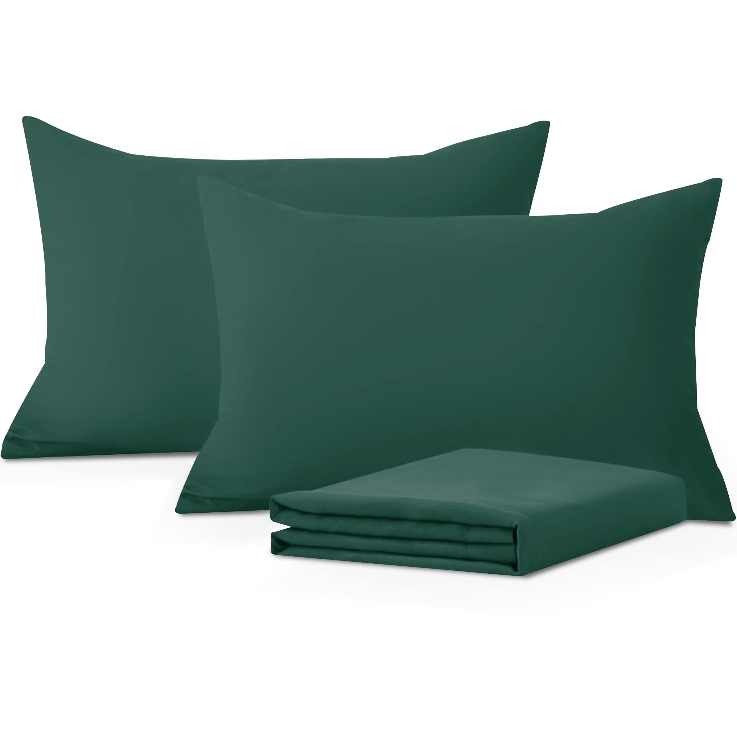 Moonlight Bedding Pillow Cases 4 Pack – Emerald Pillowcases Envelope Closure Super Soft Brushed Microfiber Standard House Wife Pillow Covers, (50 X 75 CM)