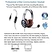 immagine 3Cuffie USB con microfono a cancellazione del rumore, con controller in linea per il riconoscimento vocale drago, comode cuffie per PC, per scuola, bambini, ufficio, chat, zoom, chiamate e giochi