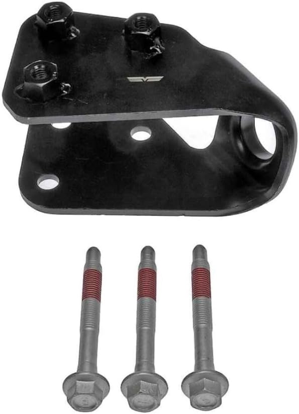 KarParts360 For Ford E-450 Super Duty/E-250/E-150 2003 04 05 06 2007 Suspension Radius Arm Bracket Driver Side | Steel | Black | Round Shape | 13.5 Millimeters Mounting Hole Diameter | 3 Mounting Hole
