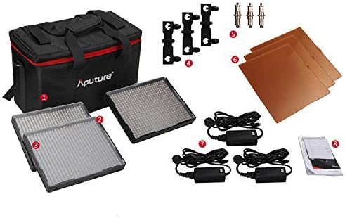 New Aputure Amaran 528 LED 3-Light Kit - AL-H528W + AL-H528S (2pcs)