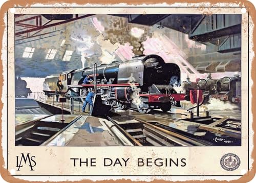 METAL SIGN - 1946 LMS the Day Begins Vintage Ad home decor