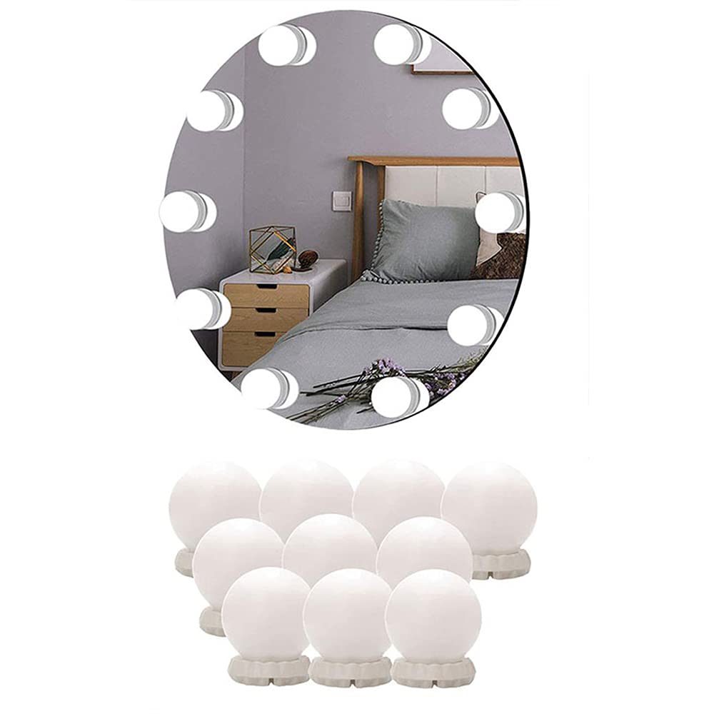 Lumière de maquillage miroir LED étanche pour coiffeuse vanity avec câble USB et applique toilette