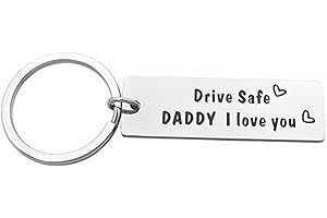 Personalized Drive Safe Keychain - Sentimental Gift for Dad