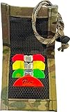 Bend-Able Reed Quiver Express – Mouth Call Holder for Elk & Turkey | Magnetic Flap Reed Organizer Attaches to Backpack, Bino Harness, or Worn with Neck Lanyard