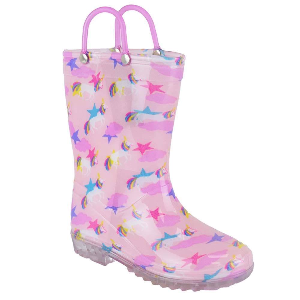 Bottes de pluie pour filles imperméables et légères en caoutchouc