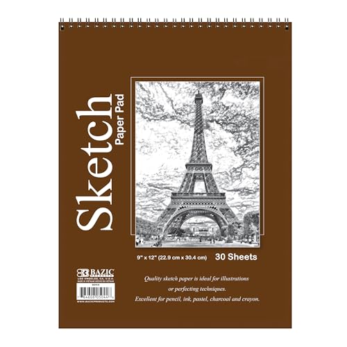 BAZIC Sketch Pad for Artists & Students (30 Sheets)