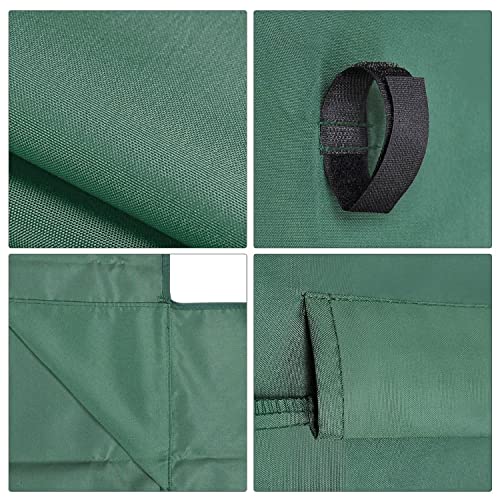 Flexzion Replacement Canopy for Outdoor Swing - 66" X 45" 2 Seat Bench Glider Swings Shade Fabric UV Weather Waterproof for Outdoor Garden Patio Yard Park Porch Seat Furniture, Green by Flexzion - Image 8