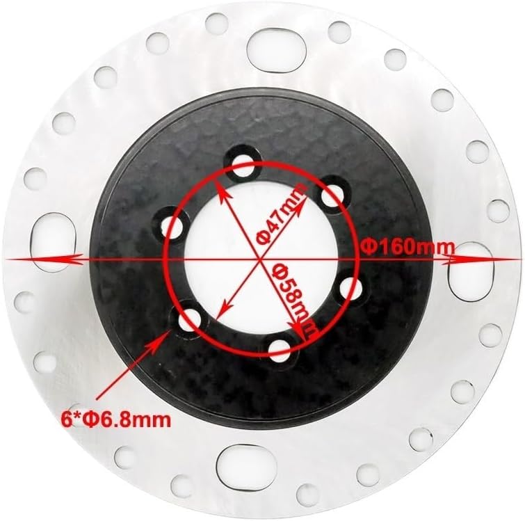 160 3.5mm 160mm Front Brake Disc Fit For JL 150cc 200cc JLA-13 ATV UTV