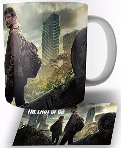 TusRelojes The Last of Us Pedro Pascal Taza de Ceramica Blanca 325ml Mug