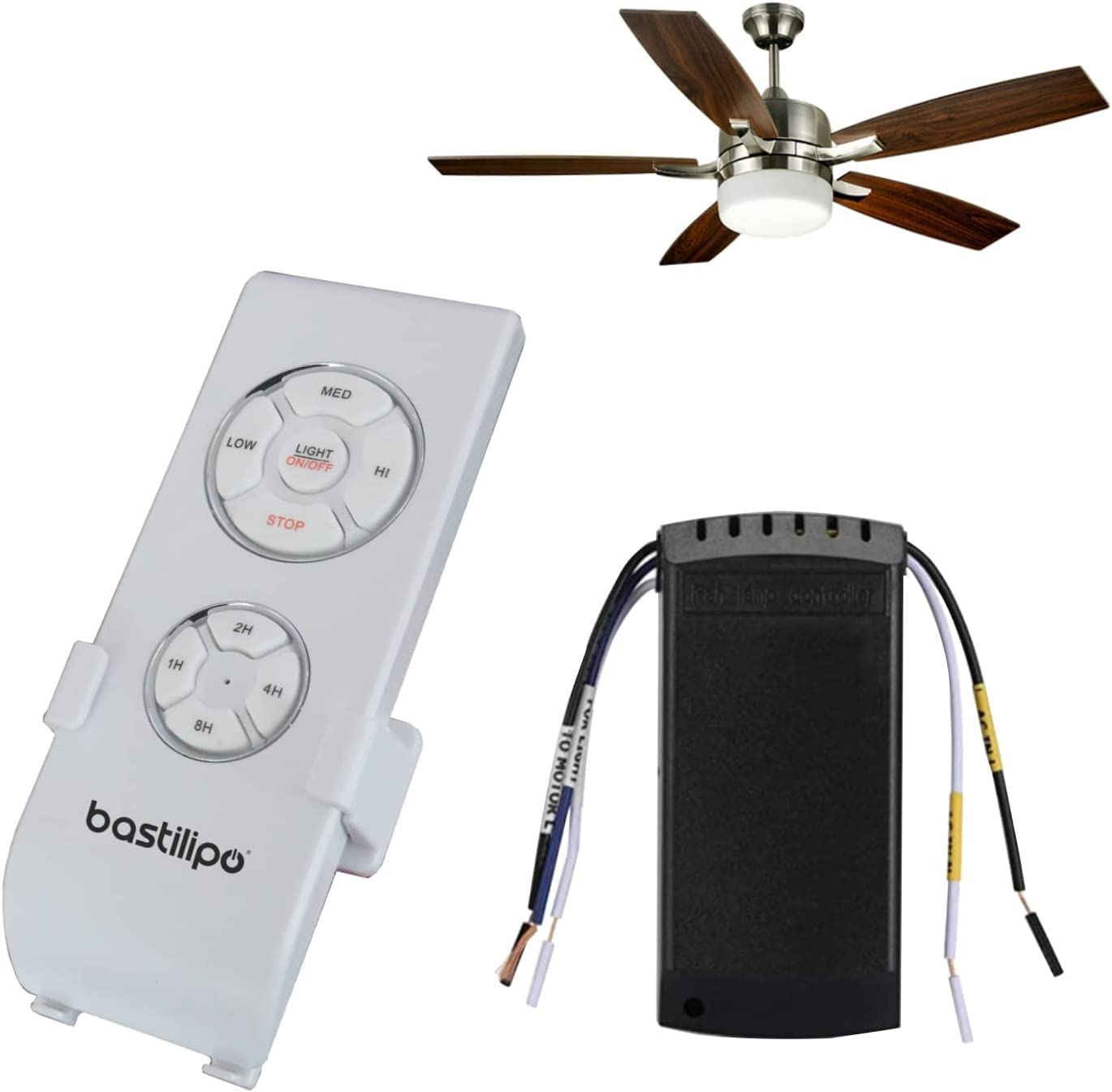 Bastilipo - KIT MANDO A DISTANCIA, para ventilador te techo, UHF