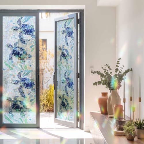 Película de privacidad para ventana Rainbow 17.7"x78.7" miniatura 3