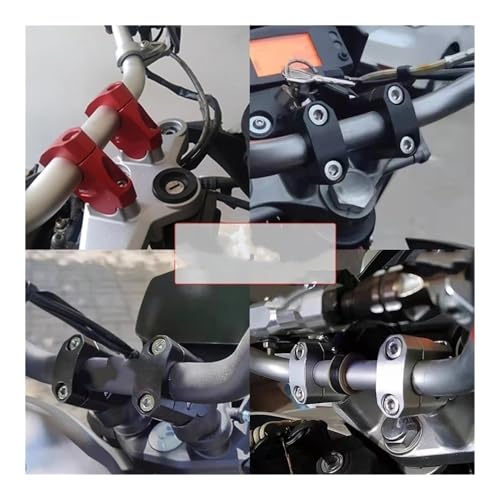 Abrazadera para barra elevadora de manillar para eliminar dolor de espalda en moto 6