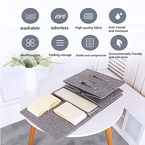 YINGGG Stoff Schubladenschrank Tower Organizer Aufbewahrungsbox für Kleidung, BHs, Unterwäsche, Socken, Krawatten, Schals, Dunkelgrau, 3 Große Schubladen