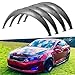 50MM-74MM PP Universal Car Truck Wheel Fender Flares Cover Wide body Kit wheel (4pcs 89CM-Carbon Fiber)