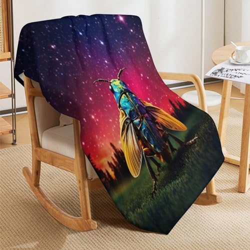 Manta de franela para sofá de insectos ligera de 150 x 200 cm 8