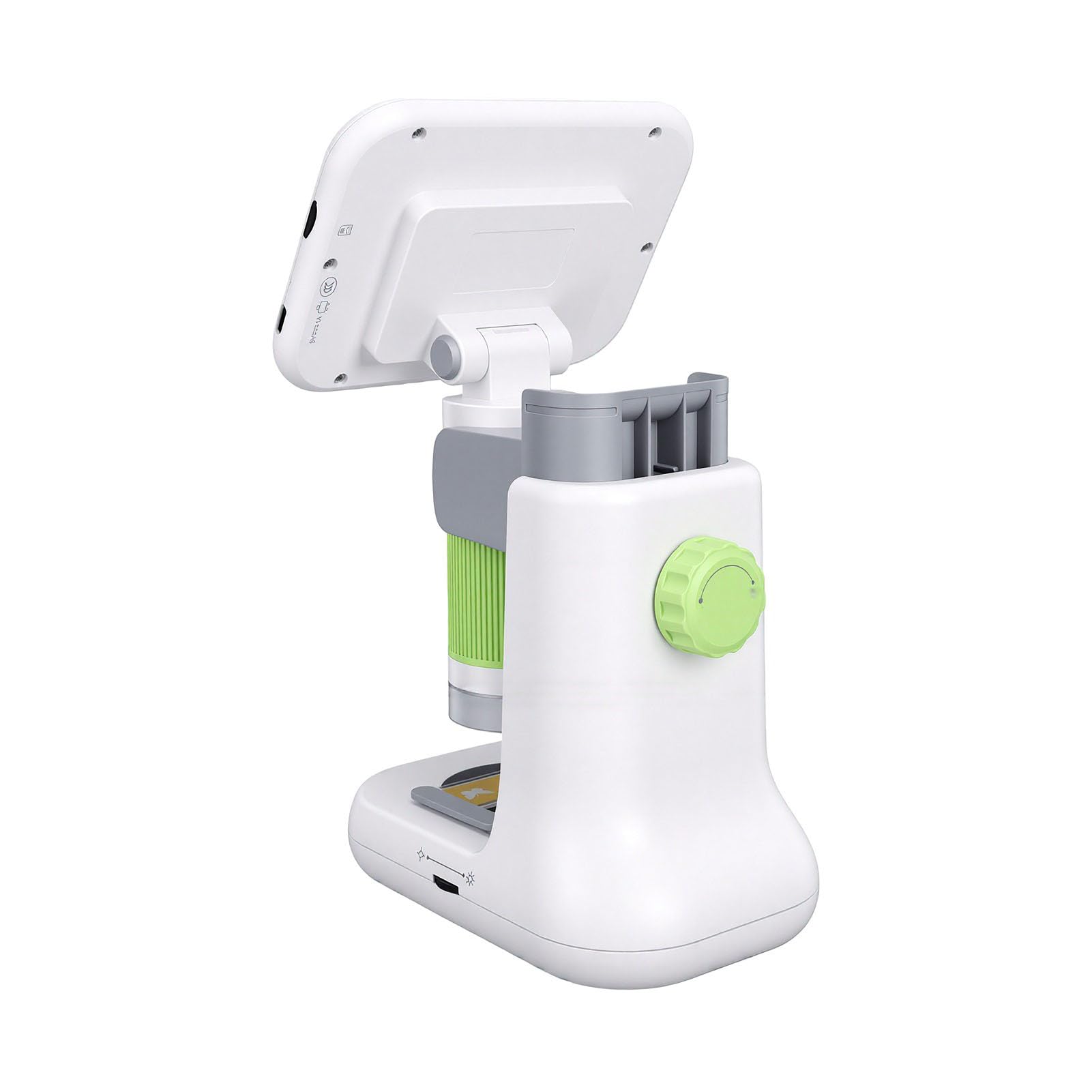 Microscopio Digital para Niños, Zoom 50X - 500X con Pantalla 4.3" 1080P, Soporte Portátil Modos Duales, Luces LED, Almacenamiento de 8 GB, Juguetes Científicos para Estudiantes y