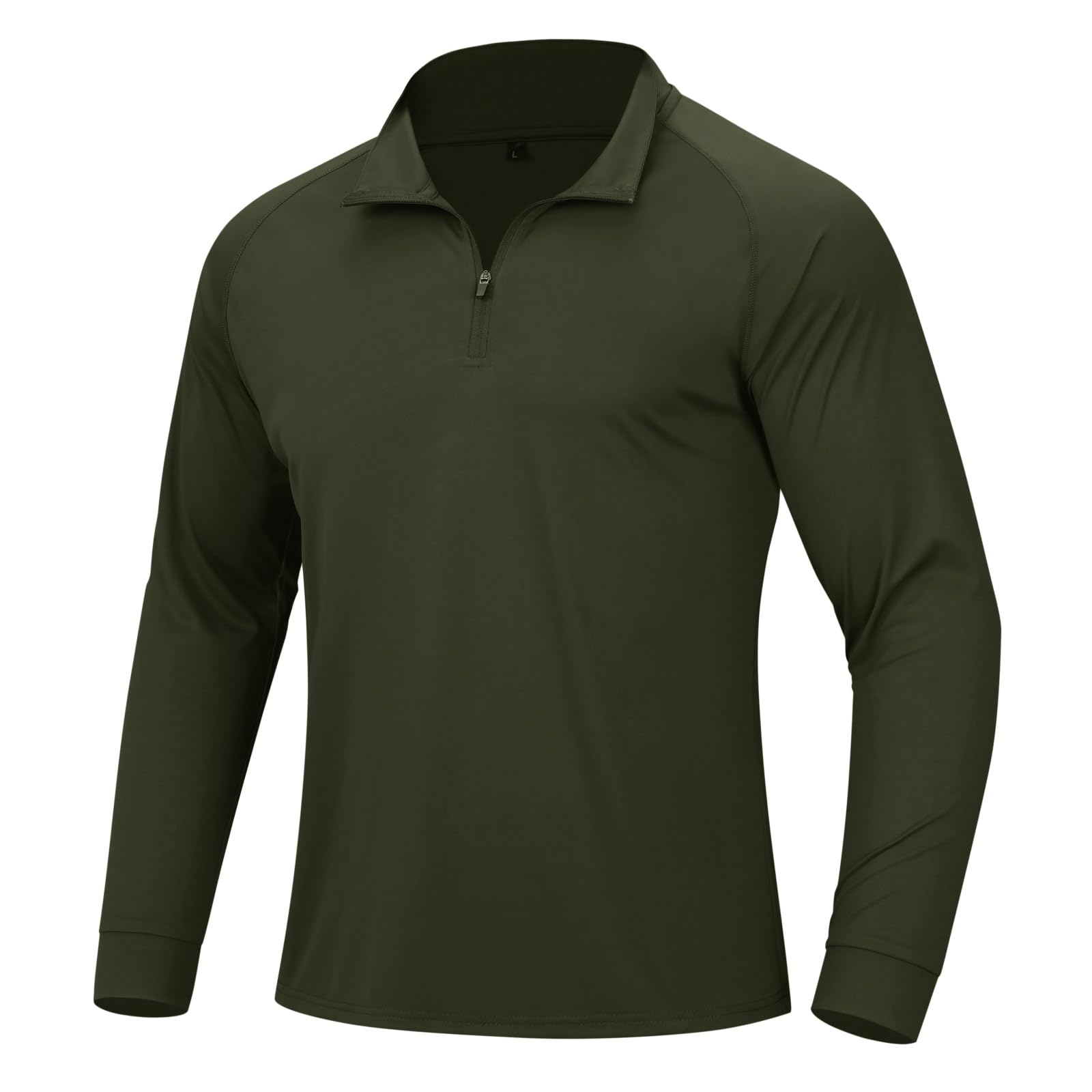 Herren UV Shirt UPF 50+ 1/4 Reißverschluss Leicht Atmungsaktiv Langarm Rashguard Sportshirt Running Top Stehkragen Laufshirt Gym Jogging Trainingsshirt