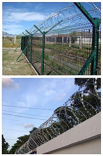 Alambre de púas de seguridad de acero galvanizado con diseño helicoidal doble 7