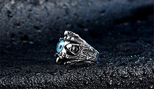 PAMTIER Uomo Acciaio Gotico Cranio Drago Artiglio