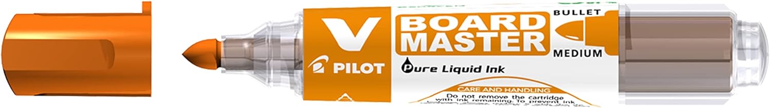 Pilot - V-Board Master - Chalkboard Marker - Orange - Begreen - Medium Conical Tip - (Box of 10)