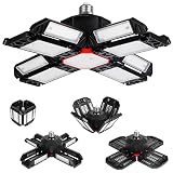 Dexnump LED Garage Light 180W Deformable LED Shop Lights for Garage Super Bright 18000LM 6500K with