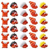 YALiya Mini Animales de Resina Set, 30 Piezas Cangrejo ermitaño Animales de Resina en Miniatura, Micro Paisaje Figuras Cangrejo para Casas de Muñecas, Plantas en Macetas, Acuario, Manualidades DIY