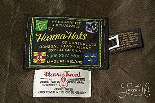 Hanna Hats Traditional Irish Wool Touring Cap, Satin Lined, Made in Ireland - Image 3