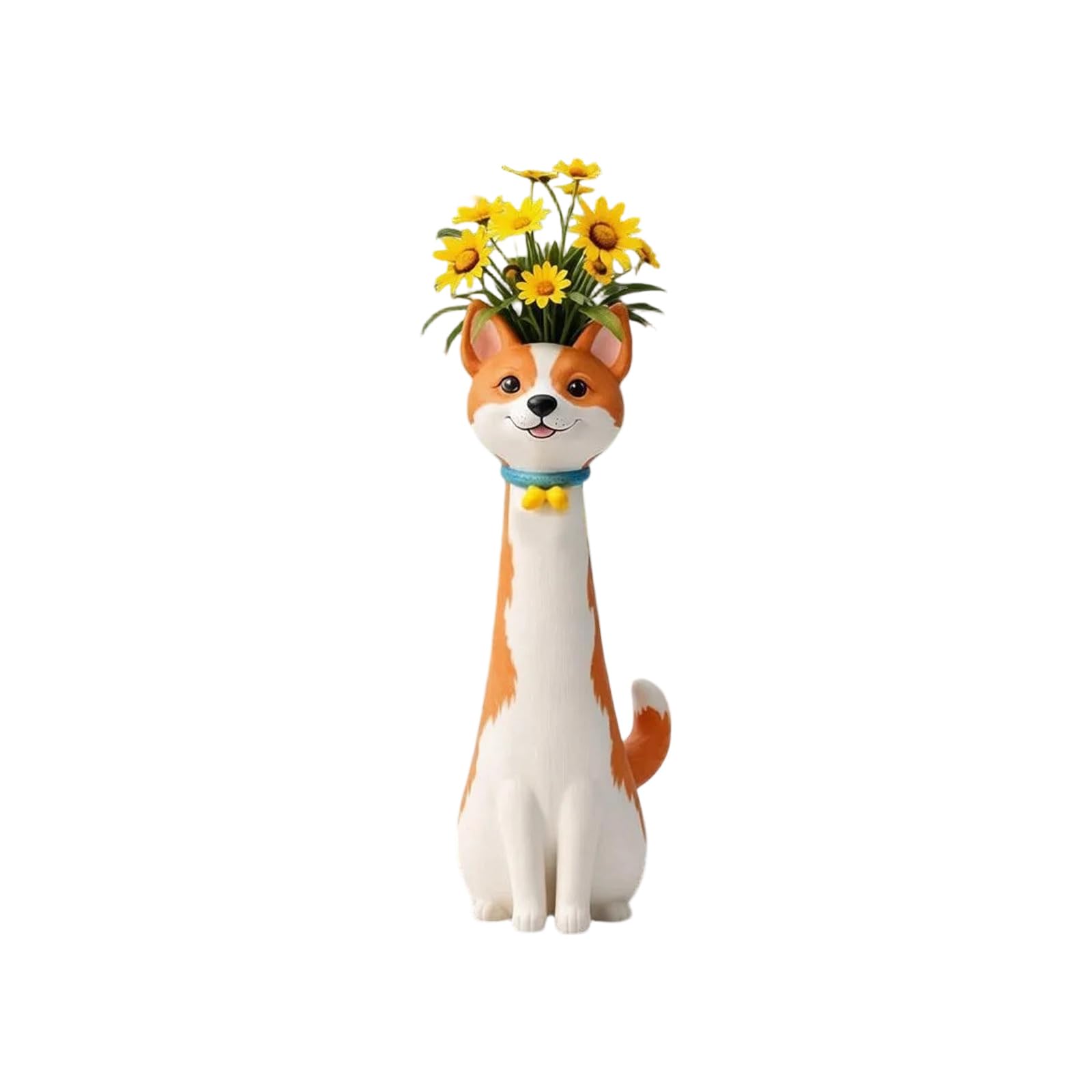 Oxxggkao Wacky Puppy Vases Decorative Resin Sculpture Ornament for Housewarming Wacky Dog Vases