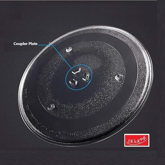 Image of J K b K - 12.5 Inch Compatible With Microwave Turntable Plate Fiber Glass COMPATIBLE with LG Model No. MC2844SPB - Capacity 28 litrs - Size : 12.5″ Dia.