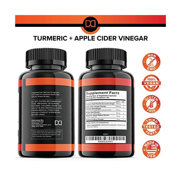 Turmeric-Capsules-Supplement-with-Apple-Cider-Vinegar-Pills-1650mg-Tumeric-Curcumin-with-Black-Pepper-Bioperine-Ginger-Extract-Organic-Powder-Premium-Joint-Healthy-Inflammatory-Support-2-Pack Turmeric Capsules Supplement with Apple Cider Vinegar Pills 1650mg Tumeric Curcumin with Black Pepper Bioperine Ginger…