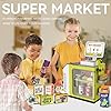 51ifplf34al - Interactive Cash Register Playset for Kids - 48PCS with Play Money, Scanner, Calculator, Credit Card, and Food - Educational Toy for Boys and Girls Ages 3+ (668-124) - kids cash register toy
