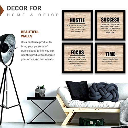 Image of kotart Engineered Wood-Frames For Wall Decor-Motivational Photo Frames For Wall Decoration-Quotes Wall Poster With Frame For Room Living Room (Art 3, 13x13 inch)
