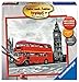 Produktbild Ravensburger 28460 - Malen nach Zahlen Erwachsene London - DIY Malen nach Zahlen für Erwachsene und Kinder ab 12 Jahren, Malset mit Leinwand und Pinsel, Silver, Mittel