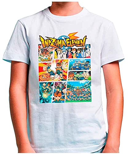 Mx Games Camiseta Inazuma Eleven (Tipo GTA) Blanca (Talla: 7-8 años)