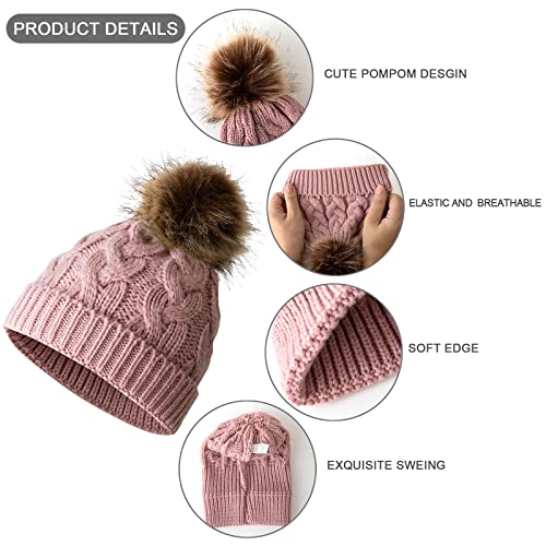 Pliopyik Baby Winter Hat Warm Knitted Pom Pom Beanie Hat For Baby Toddler Girls Boys 0-18Months #TOP4